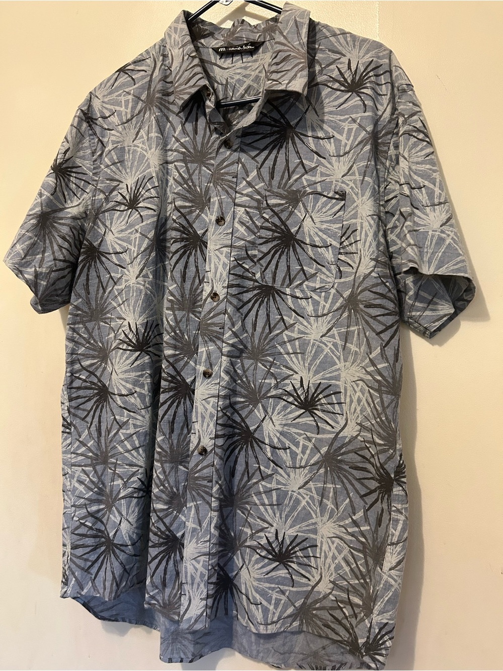Travis Mathew Palm-Print Short Sleeve XL Multicolor Poly Cotton Spandex - Picture 4 of 8